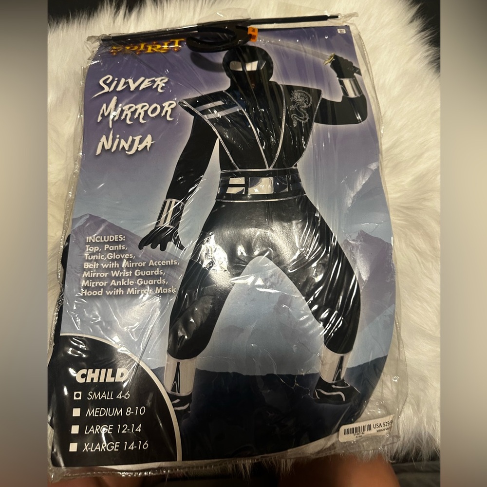 Silver Mirror Ninja Halloween Costume